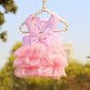 Small and Medium Dogs Spring Summer Dogs Cats Pet Clothing Supplies Cat Clothing Striped Suspender Mesh Skirt