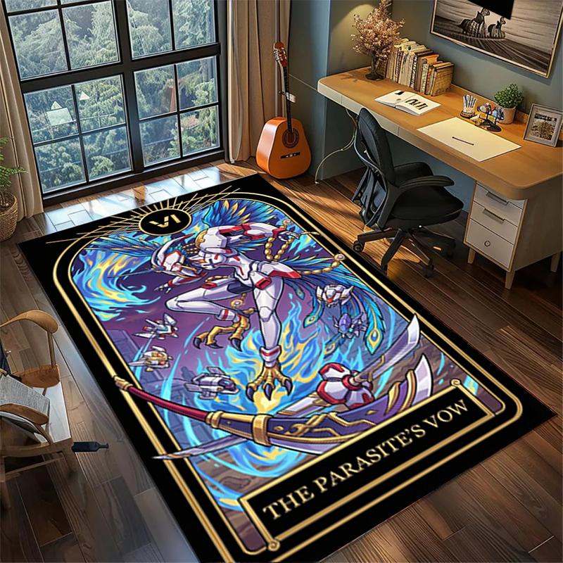 Washable Floor Mat DARLING in the FRANXX Large Area Rug Non Slip Carpet Gamer Room Decor—kwq14