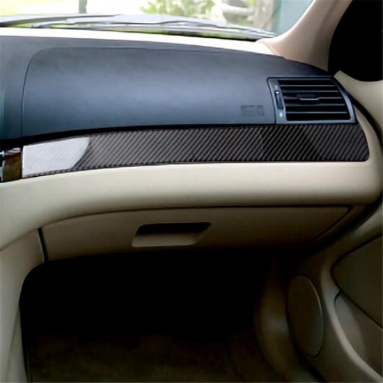 For BMW 3Series E46 Carbon Fiber Passenger Side Dashboard Panel Cover Trim