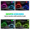 For Volvo S937 Colorful LED For Volvo S60 S90 V70 V60 R Design Logo Car Water Cup Mat Drink Holder Coaster Light Decorative Accessories