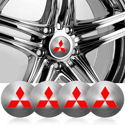 56mm Car Tyre Wheel Center Hub Cap Badge Sticker Car Accessories For Pajero Outlander XL Montero Lancer Triton L200 Galant