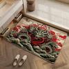Pattern C-Chinese Dragon Floor Mat Eco Diatomite Antibacterial Odor-Resistant Floor Mat & Drain Pad for Kitchen & Bathroom