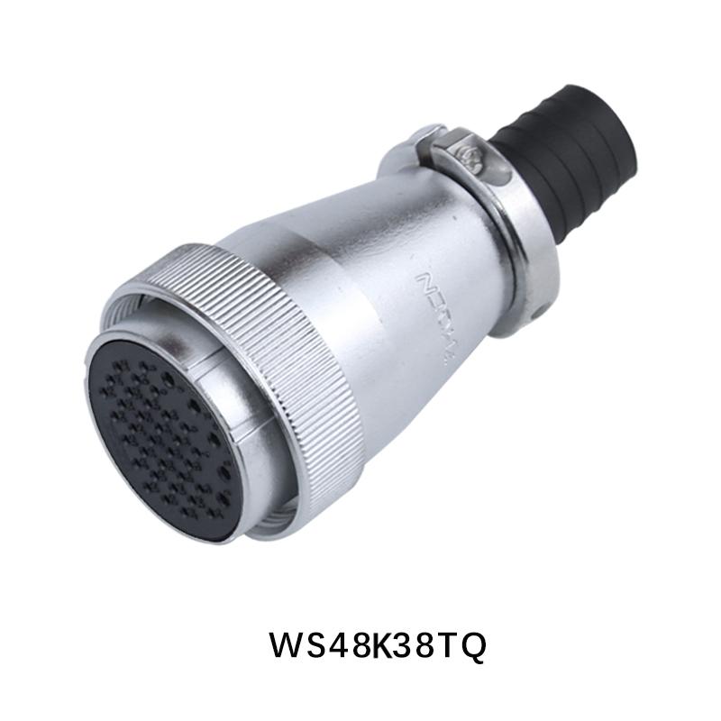 ZHQCN WS48 TQ+Z Waterproof M48 Female Plug Male Socket Panel 5 7 20 27 38 42 Pin Industrial Aviation Connector Electrical Power