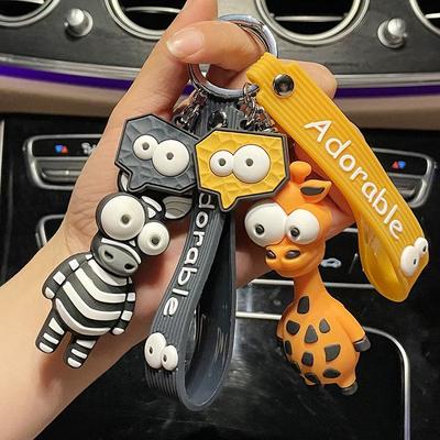 Dancing Unicorn & 3D Dog Keychain for Children's Backpacks - Cute Gift Pendant