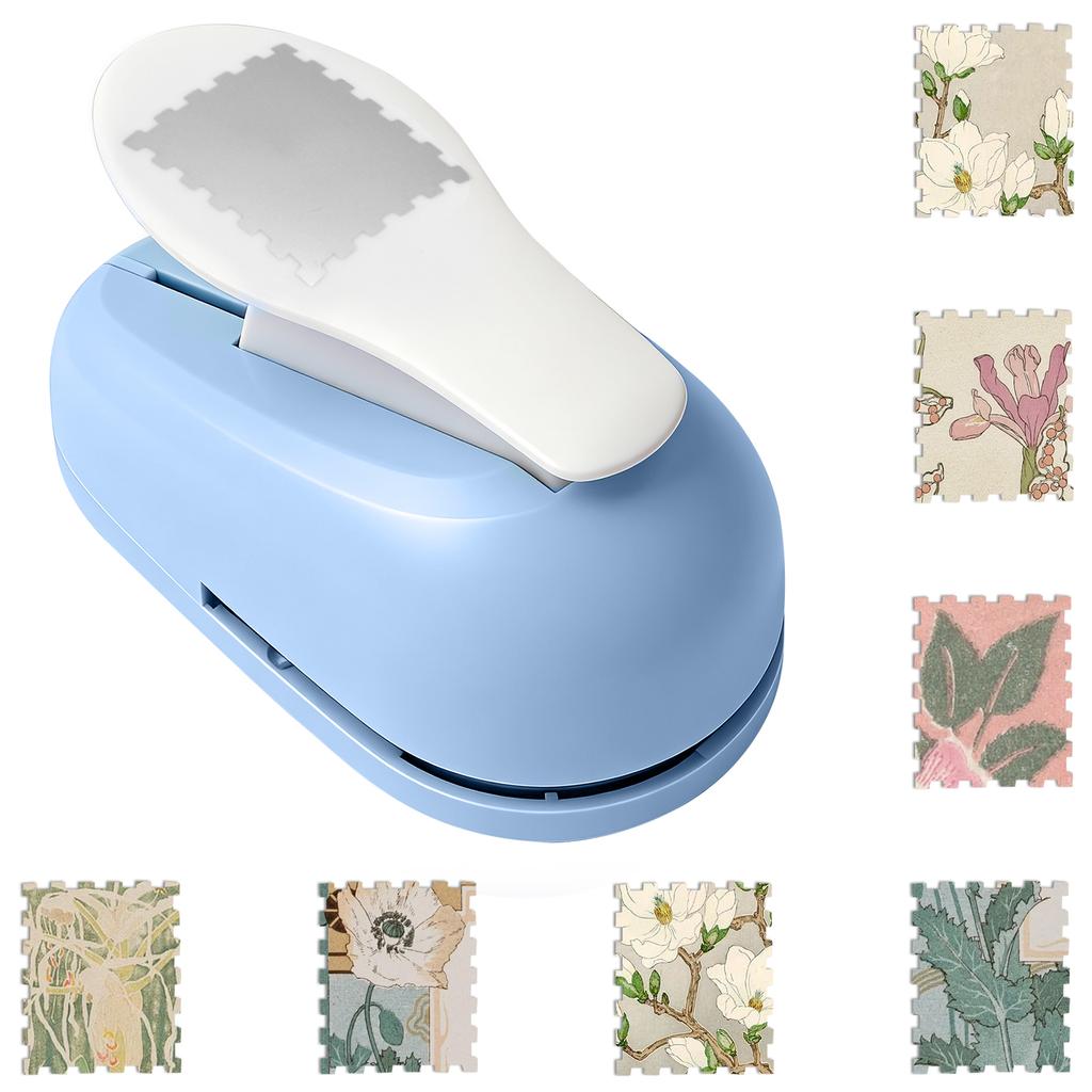 1Pc Postage Stamp Puncher Portable Stamp Hole Punch Tool Multi-purpose Crafting Paper Punch Machine for DIY Craft Scrapbooking