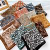 Cotton And Linen Small Square Scarf Silk Scarf Women'S Spring And Autumn New Style Artistic And Versatile Fashionable Temperament Headband Scarf