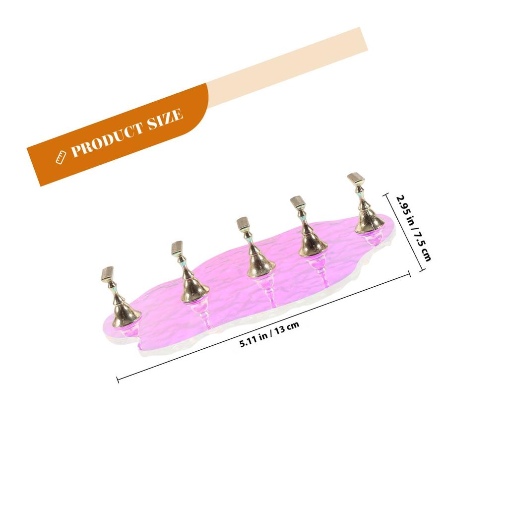 1Set Nail Tips Display Stand Aesthetic Functional Widely Used for Nail Art Practice and Decoration Press on Nails Stand
