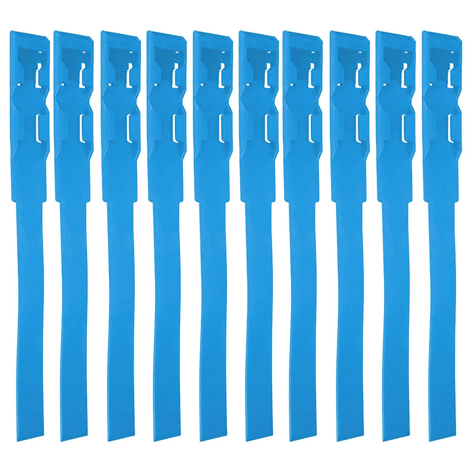 10pcs Identification ID Collars Bands Cow Cattle Marking Ring Supplies For Farm LivestockBlue