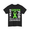 Mental Health Awareness Shirt, I Wear Green for Mental Health Green Ribbon Shirt