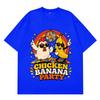 Chicken Banana Party Funny Meme T Shirt Unisex Unisex Fashion Clothing Tshirts Summer Shortsleeved Loose Casual Cotton Tshirts