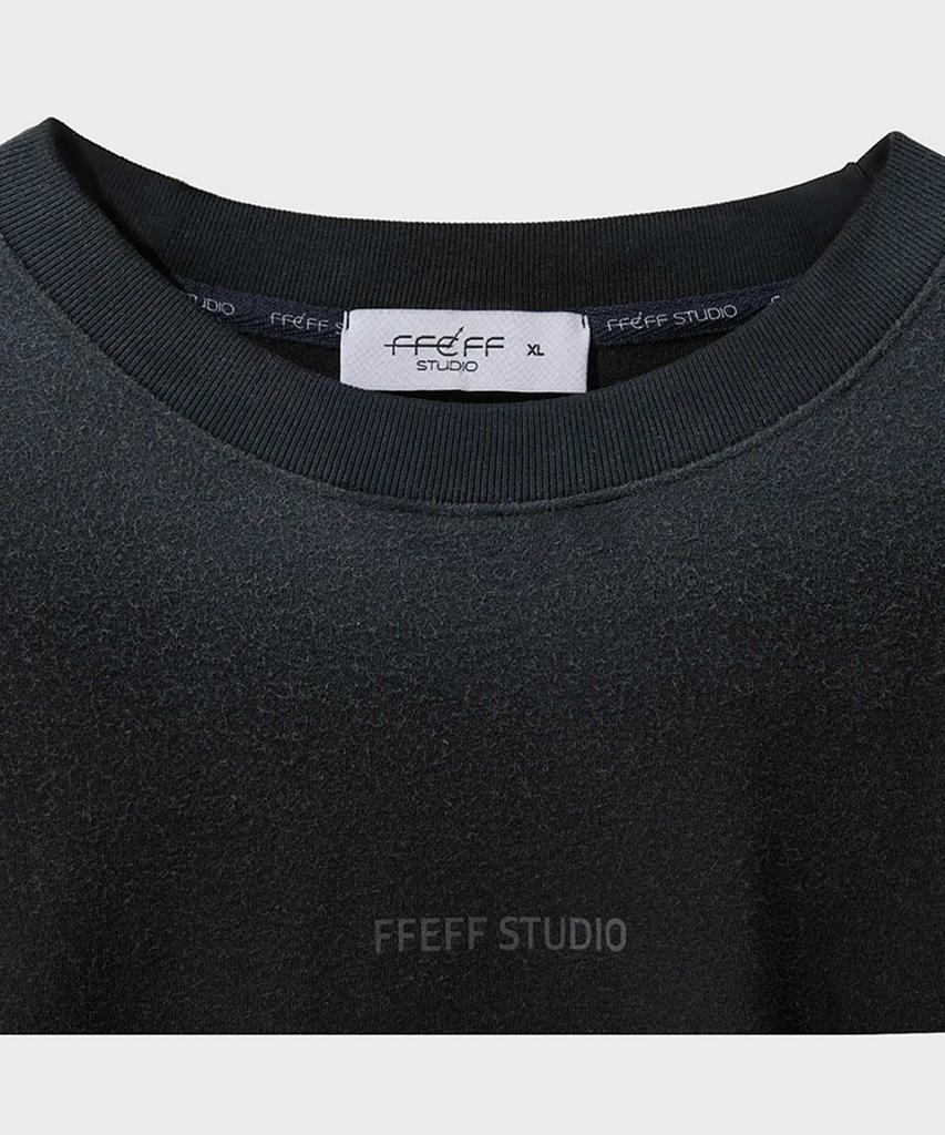 FFEFF STUDIO Vintage Washed Named Long Sleeve T-Shirt (Black)