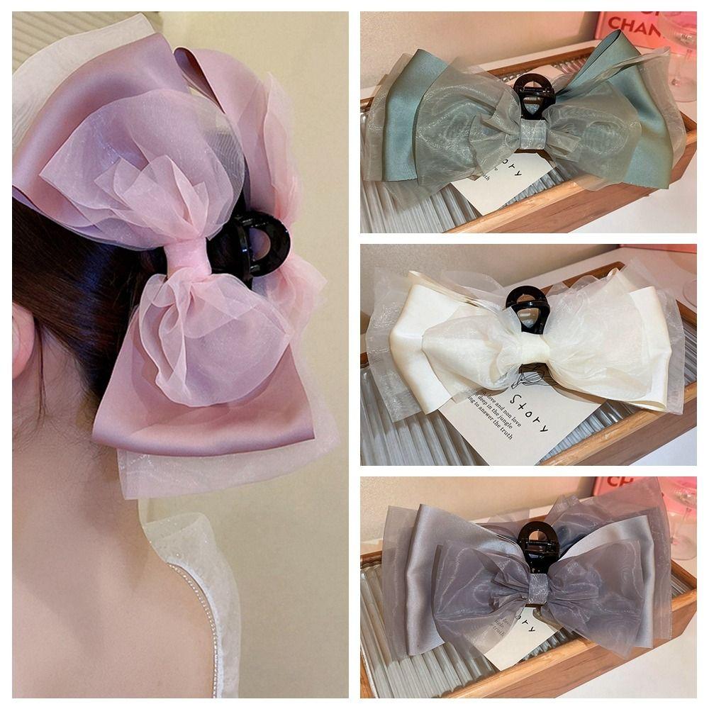 

Hair Crab Large Size Acrylic Korean Style Bowknot Claw Clips Hair Claw Clips Hair Clips Hair Claws