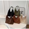 Crossbody bag suede bag women's new versatile shoulder bag retro large-capacity commuter tote bag