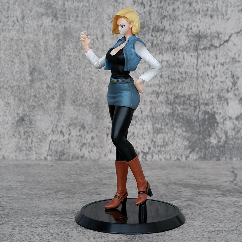 Anime Dragon Ball Z Super Saiyan Android 18 Lazuli GK PVC Action Figure Sexy Girls Statue Collectible Model Toys Doll Gifts 19cm