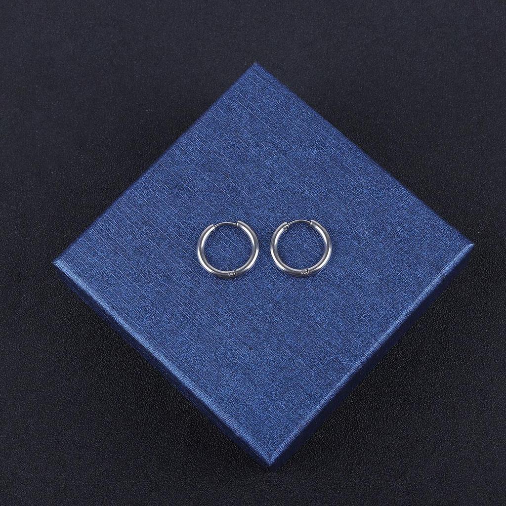 1Pcs Circle Hoop Earring for Women Men Ear Rings Ear Huggie 6-18mm