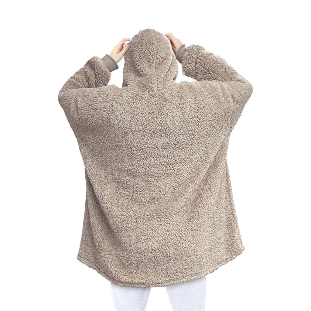 Unisex mikina s kapucí pro dospělé Teddy Fleece se stuhou