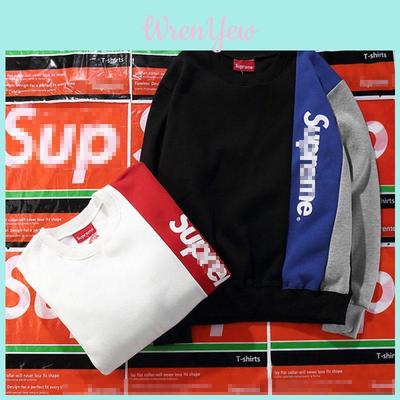 Supreme Letter Print Sweatshirt For Men Casual Sports Wear Fashion