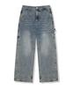 Wenil Noir Carpenter Balloon Wide Washed Denim Pants 4 Colors [Wald_3018] (B Type)