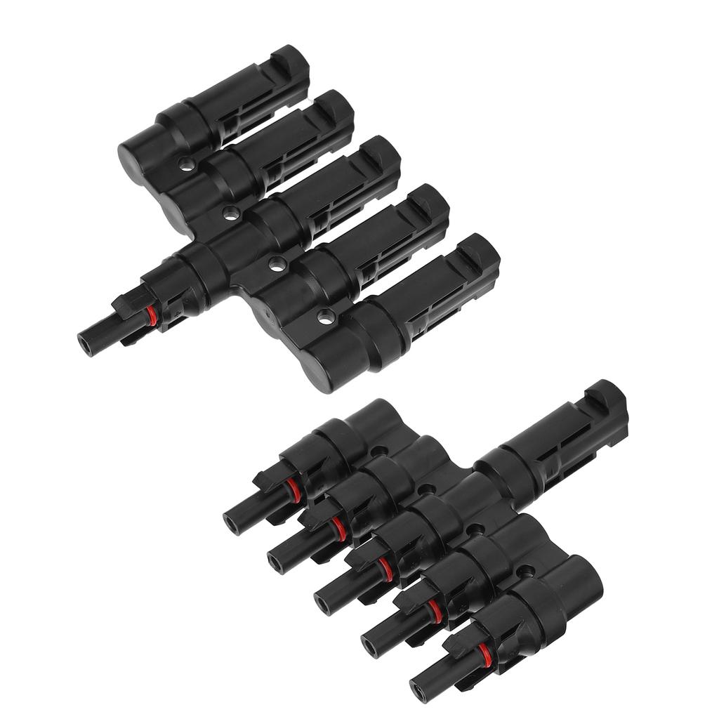 2Pcs Branch Connector 5 To 1 Photovoltaic Cable Connecting Pipe for Solar Energy Panel
