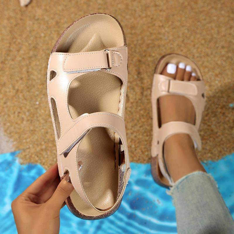New platform sandals women's summer new hollowed-out wedge sandals women's flat sandals