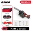 NAWIN 16'' Electric Chain Saw Brushless Industrial 720r/min DIY Set For Electric Woodworking Tool Lumbering