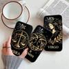 12 Constellation Card Phone Case for Redmi Note 12 12S 12C 13 13C 13R 14 14S 14R 14C 11A 13X A3 A3X A4 A5 Pro Max Plus