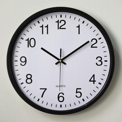 14palcové 35CM Plastové nástěnné hodiny Quartzové hodiny Ložnice Obývací pokoj Nástěnné hodiny Jednoduché hodiny