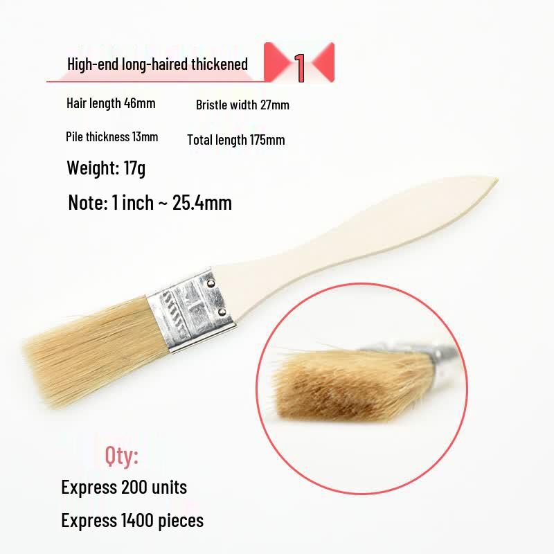 Premium Industrial Pig Bristle Paint Brush