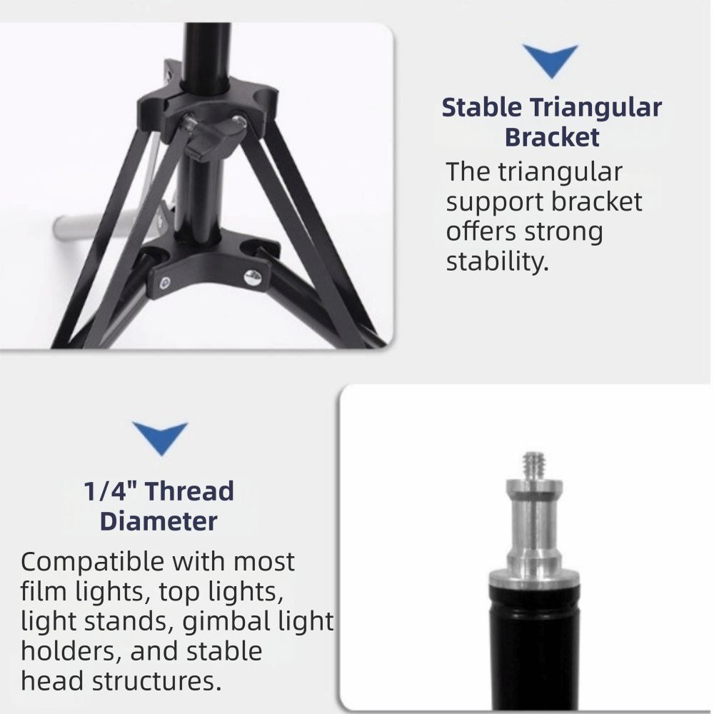 Portable Metal Camera Tripod Adjustable Tripod Light Stands Light Stand Film Studio