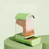 Anti-splash Parrot Automatic Feeder Anti Spill Large Capacity Bird Feed Box for Cage Hanging No Mess Birds Food Container
