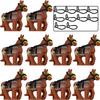 Military Building Blocks Solider Knights Figures Gifts Equipments Accessories Mount Medieval Ancient Warhorse Saddle Horse Rope