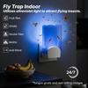 Fliegenfalle Stecker-UV Innen | Fruchtfliegen Mit 3 Klebefüllpads Für Den Innenbereich