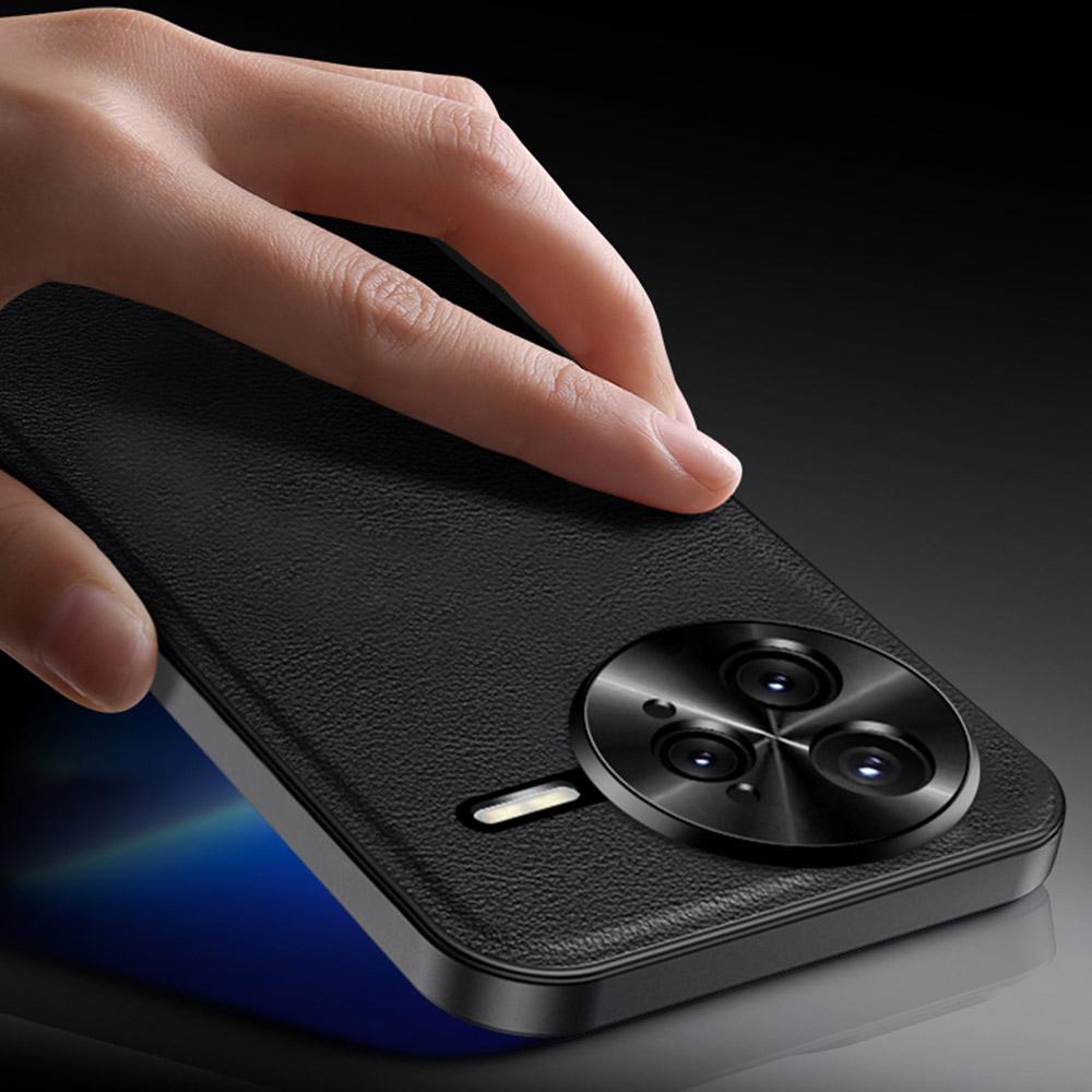 For Xiaomi Redmi K80 Pro 5G Case PU+TPU+PC Phone Back Cover with Metal Lens Frame