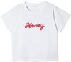 Milkfed Casual ICING SCRIPT COMPACT Red Women's S/S TEE,