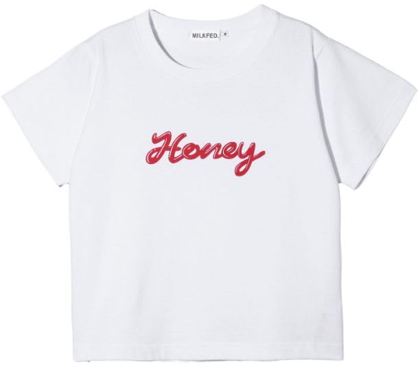 

Milkfed Casual ICING SCRIPT COMPACT Red Women s S/S TEE,