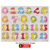 Big Size Baby Montessori Wooden Puzzle Hand Grab Board Set Educational Toys Infantil Cartoon Number Letter Math Puzzle Kids Gift