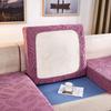 European Knitted Sofa Cover Delicacy Feather Pattern Cushion Cover Luxury Elastic Stretch Spandex Sofa Protector