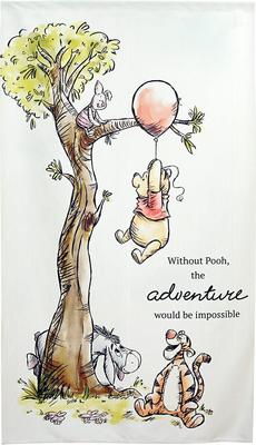 Noren Kobo Disney Duvar Halısı Winnie the Pooh Poster Ürünleri Noren Perde Oda Bölücü Perde 85cm Genişlik x 150cm Uzunluk Winnie the Pooh'un Maceraları