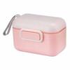 Milk Powder Storage Box PP Shell BPA Free Portable Baby Milk Powder Container Box with Lanyard Pink/Green