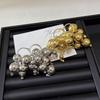 Exaggerated Metal Ball Ring for Women Fashion Personality Alloy Finger Jewelry Perfect as Valentine's Day Gift for Her
