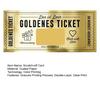 Zdrapka ze złotym biletem Druk wklęsły Zdrapka Odsłoń bilet-niespodziankę Zdrapka z pozdrowieniami