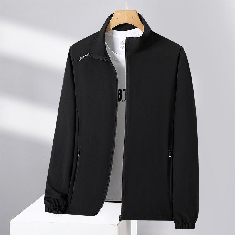 Summer Men's Lightweight Sunscreen Clothes Summer Ice Silk Jacket Jacket