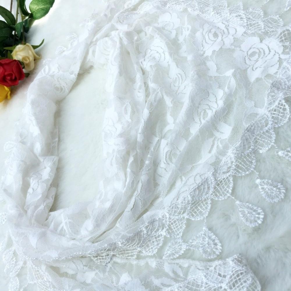 Tassels Chapel Hijab Scarf Lace Floral Hair Wrap Elegant Embroidery Lace Veil Spanish Mantilla