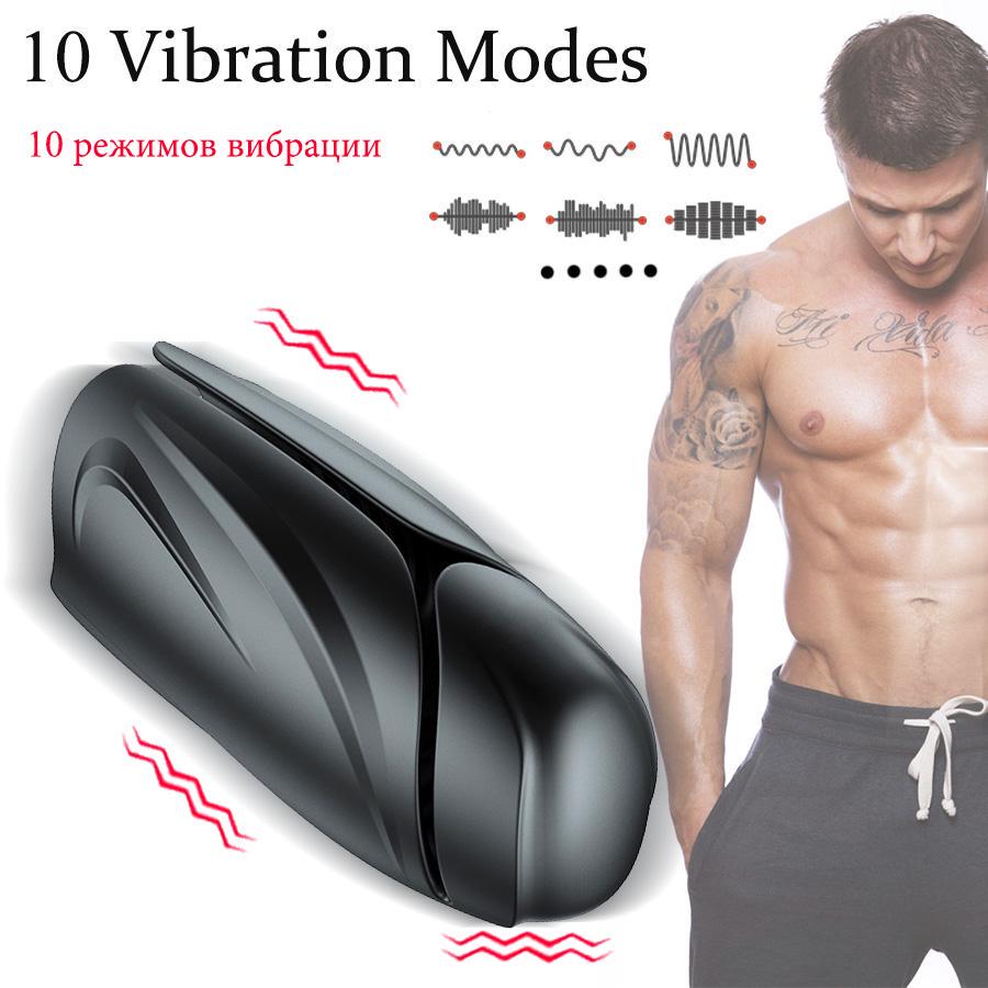 Sexleketøy for menn Mann Onanist Penis Delay Trainer Vibrator Delay Ejakulasjon Stimulere Glans Vibrerende Massasjer Fite