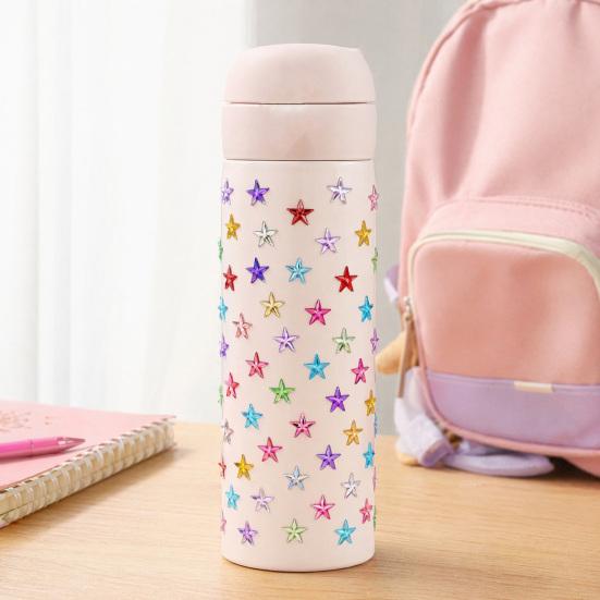 Colorful Star Rhinestone Face Stickers Dopamine Makeup Gems for Music Festival Self-Adhesive Body Jewels for Cheek Decoration