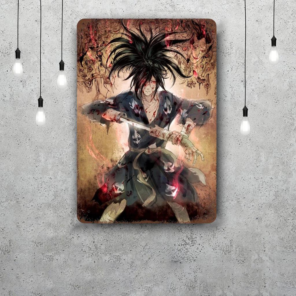 hyakkimaru anime Vintage Metal Tin Signs Posters Decor Retro Metal Plaque Wall Art Decor for Garage Bar