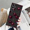 Fruit Cherry Funda Phone Cover Case for Samsung Galaxy S25 S26 S24 Plus Note 20 8 9 10 S21 FE S20 Ultra S23 S10 S9