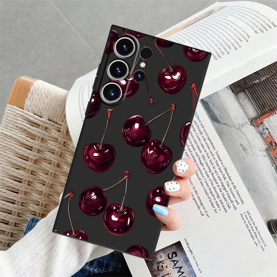 Fruit Cherry Funda Phone Cover Case for Samsung Galaxy S25 S26 S24 Plus Note 20 8 9 10 S21 FE S20 Ultra S23 S10 S9