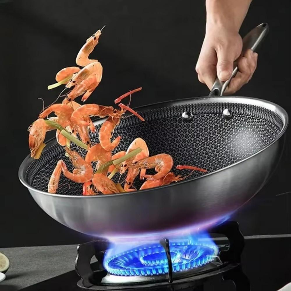 32cm Wok Pan Non-Stick Stove/induction Pan Household Stir Fry Pan  Kitchen Cookware