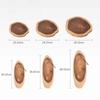 Durable Solid Wood Cutting Board Mats Anti Mold Irregular Wooden Food Plate Anti Crack Fruit Bread Serving Tray Household